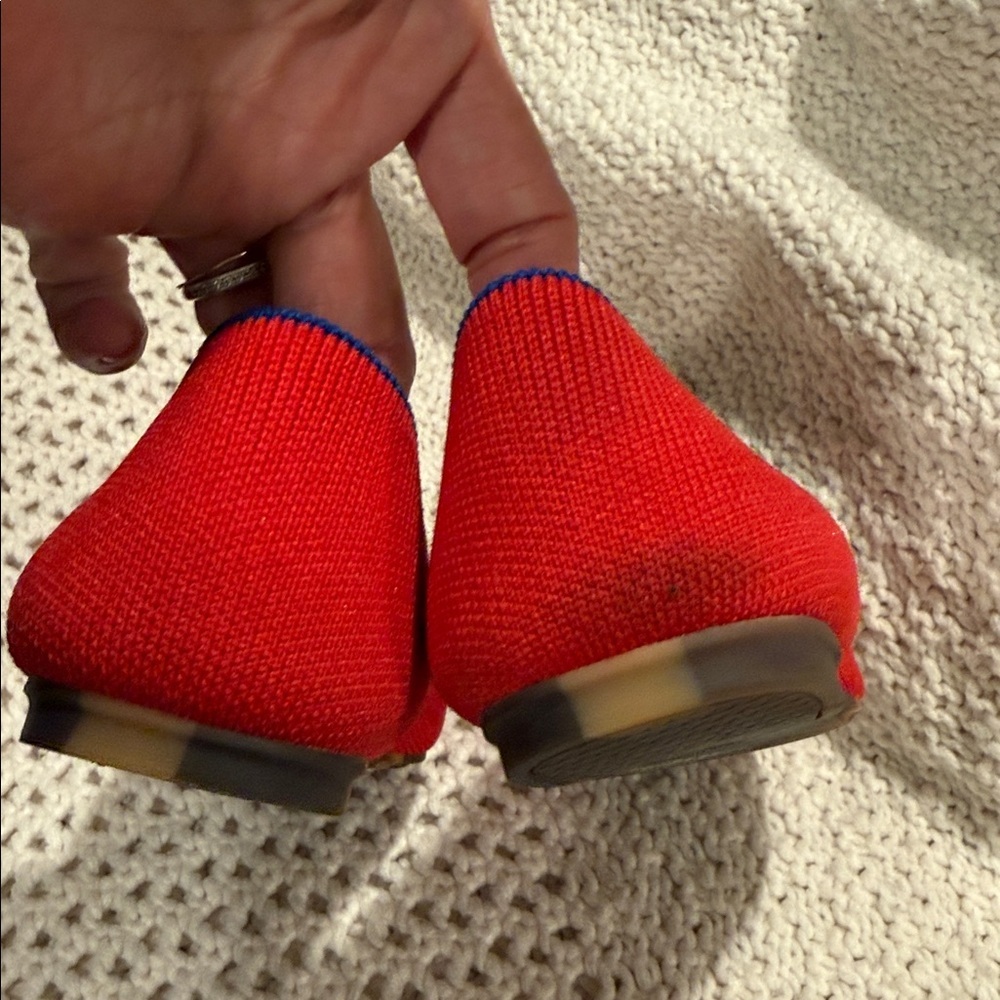 Rothy's Womens 6W  Bold Red and Blue Flats - Picture 9 of 9